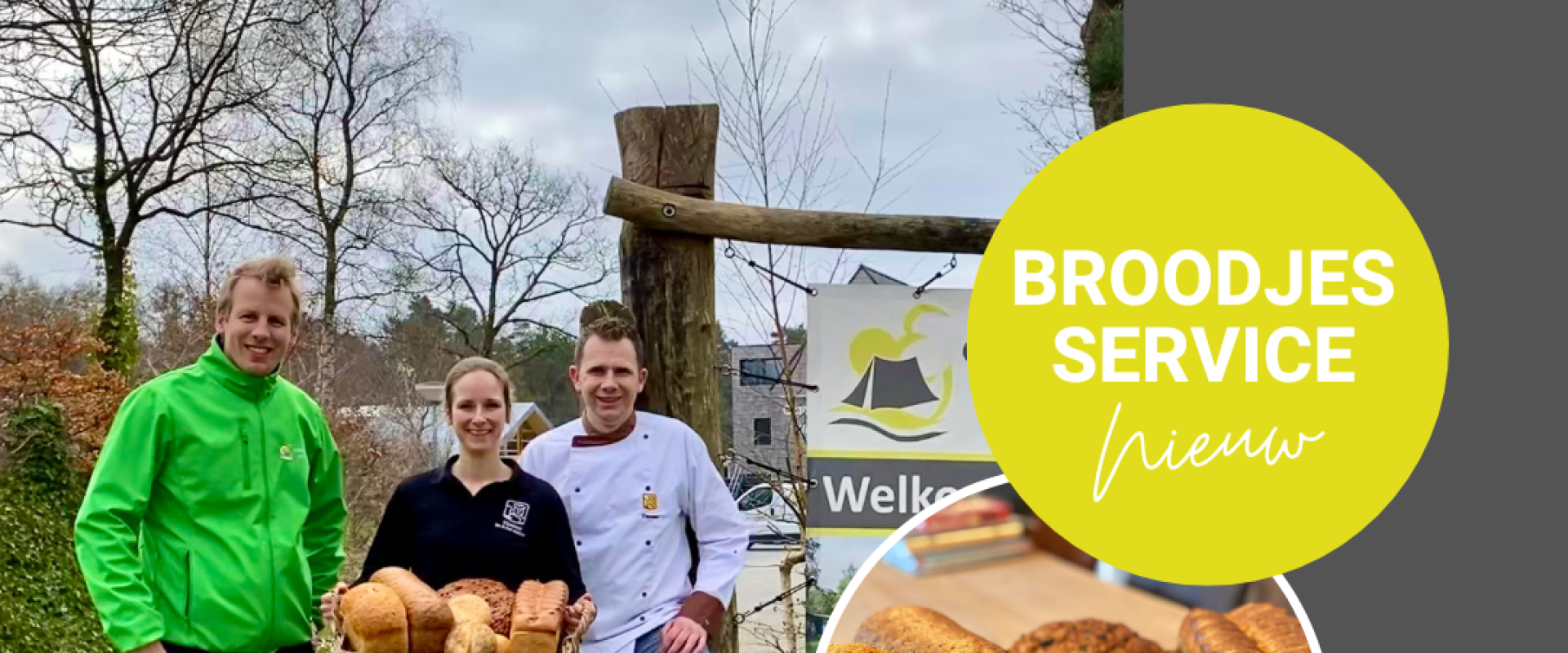 Frühstücksservice auf dem Camping de Berken