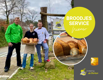 Frühstücksservice auf dem Camping de Berken