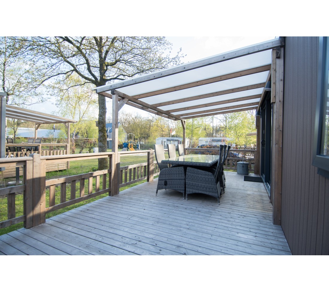 Chalet 6-persoons de luxe in Drenthe