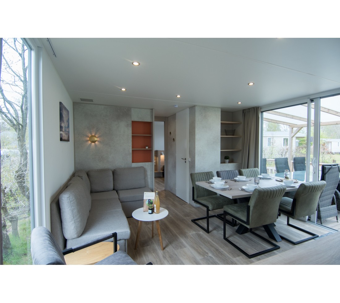 Chalet 6-persoons de luxe in Drenthe