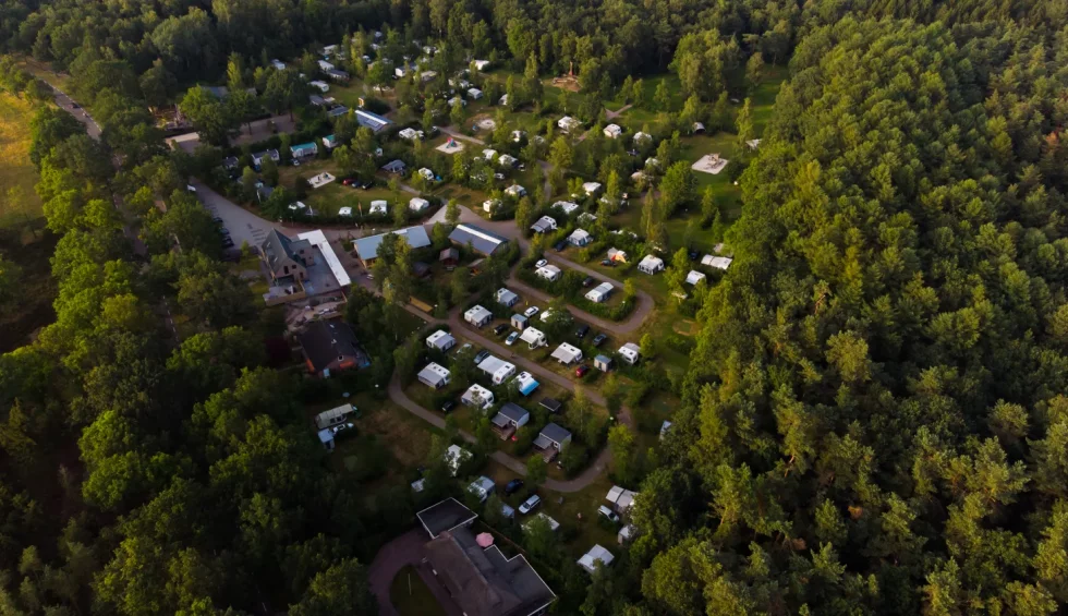 Luchtfoto camping de berken