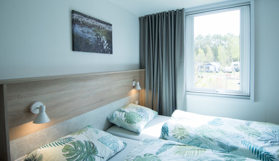 Master bedroom Chalet 6-persoons de luxe in Drenthe
