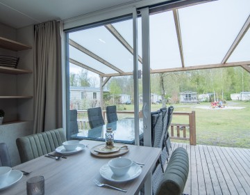 Chalet 6-persoons de luxe in Drenthe