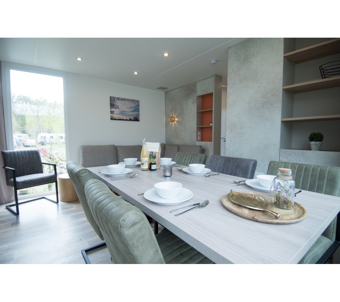 Chalet 6-persoons de luxe in Drenthe