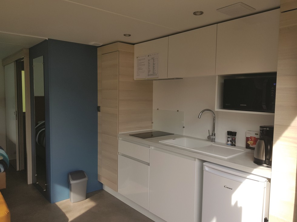 Kitchenette hotelkamer in Gasselte