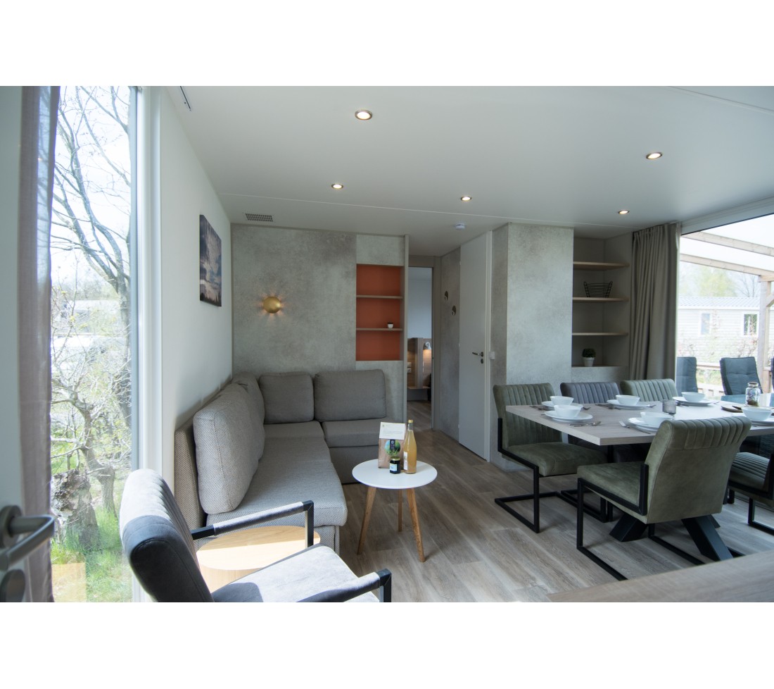 Chalet 6-persoons de luxe in Drenthe