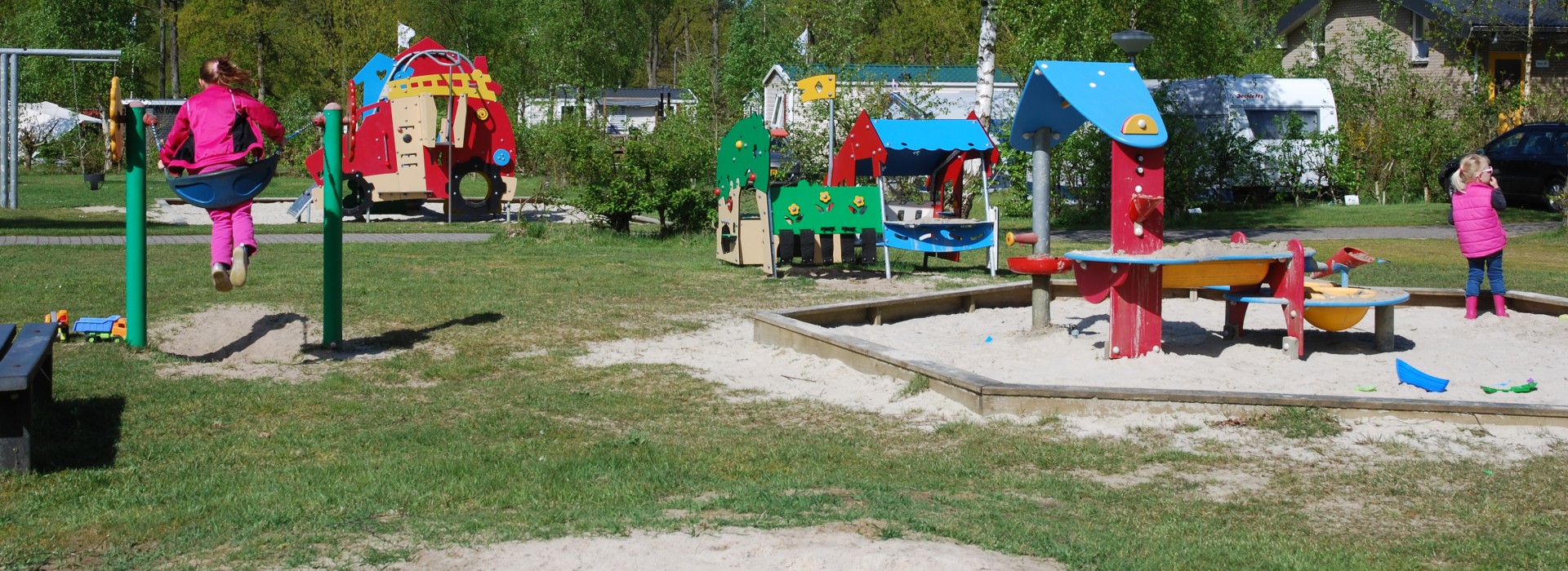 Speelplaats peuters bij Camping de Berken