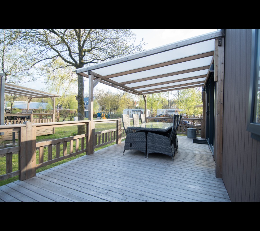 Chalet 6-persoons de luxe in Drenthe