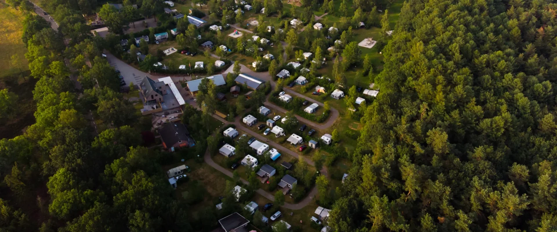 Luchtfoto camping de berken