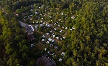 Luchtfoto camping de berken