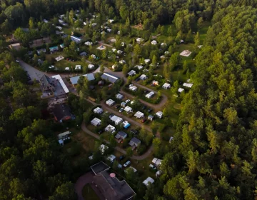 Luchtfoto camping de berken