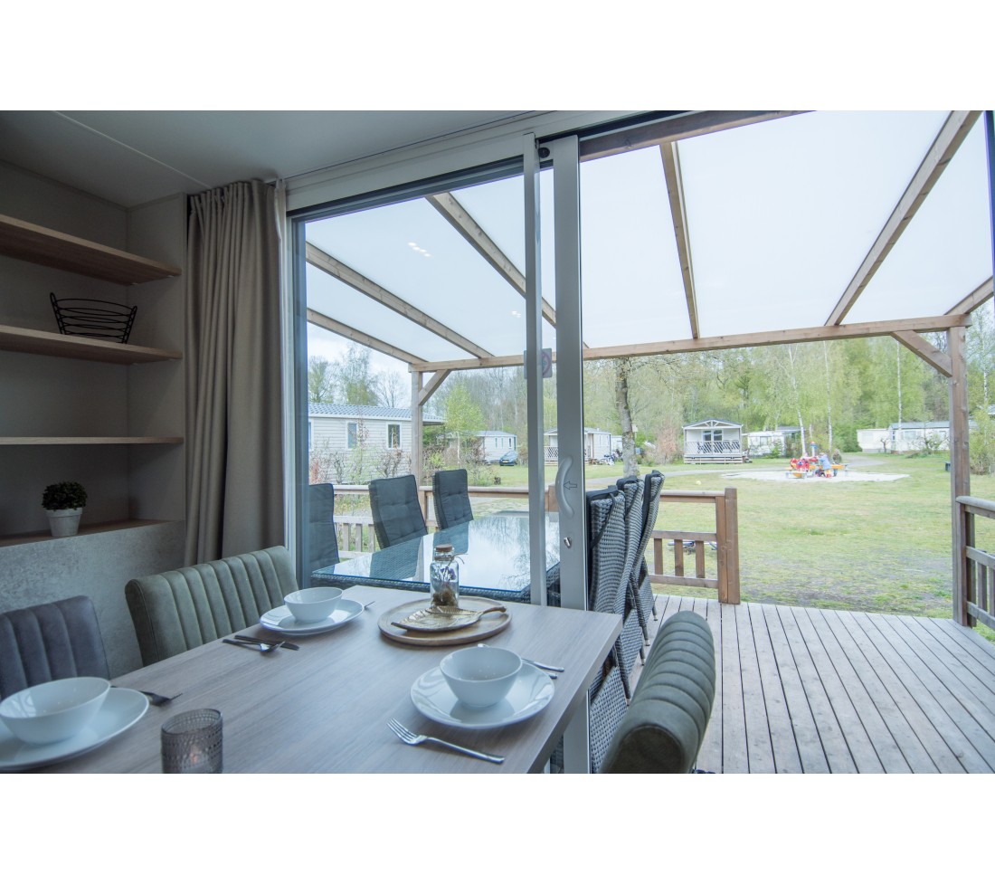 Chalet 6-persoons de luxe in Drenthe