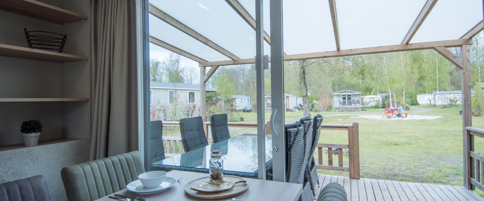 Chalet 6-persoons de luxe in Drenthe