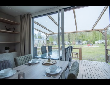 Chalet 6-persoons de luxe in Drenthe