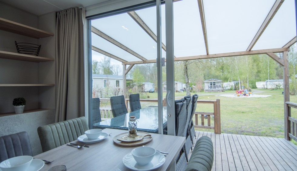 Chalet 6-persoons de luxe in Drenthe