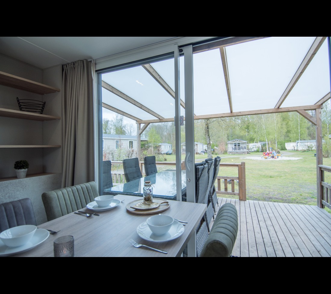 Chalet 6-persoons de luxe in Drenthe