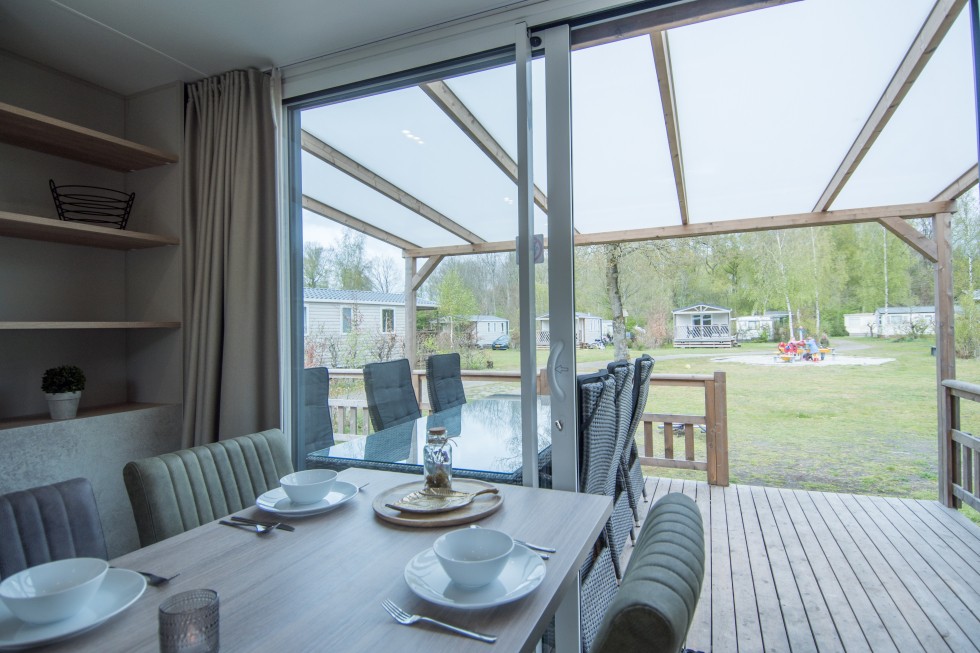 Chalet 6-persoons de luxe in Drenthe