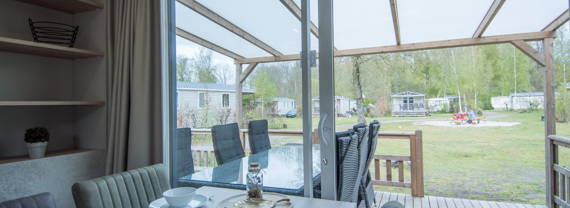 Chalet 6-persoons de luxe in Drenthe